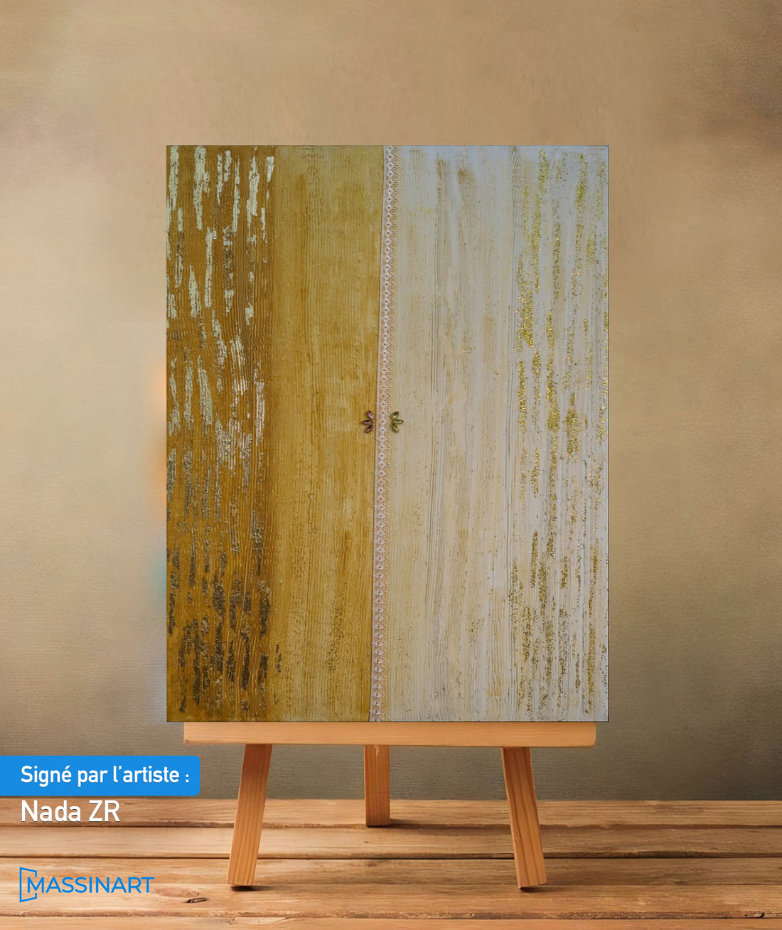 Radiance Jaune- signé par l'artiste Nada ZR.