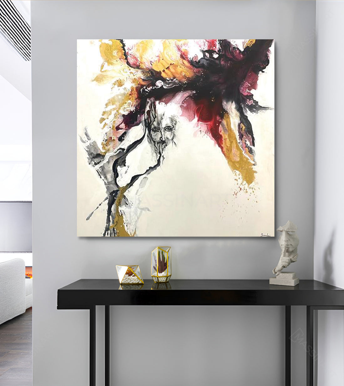 Effervescence- signé par l'artiste Yasmine BNN.