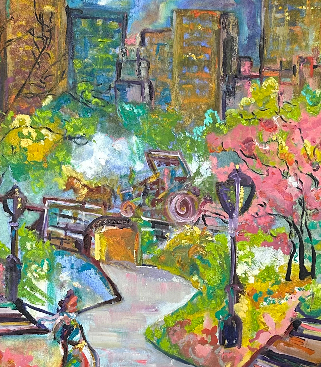 CENTRAL PARK - signé par l'artiste Imane Laamiri