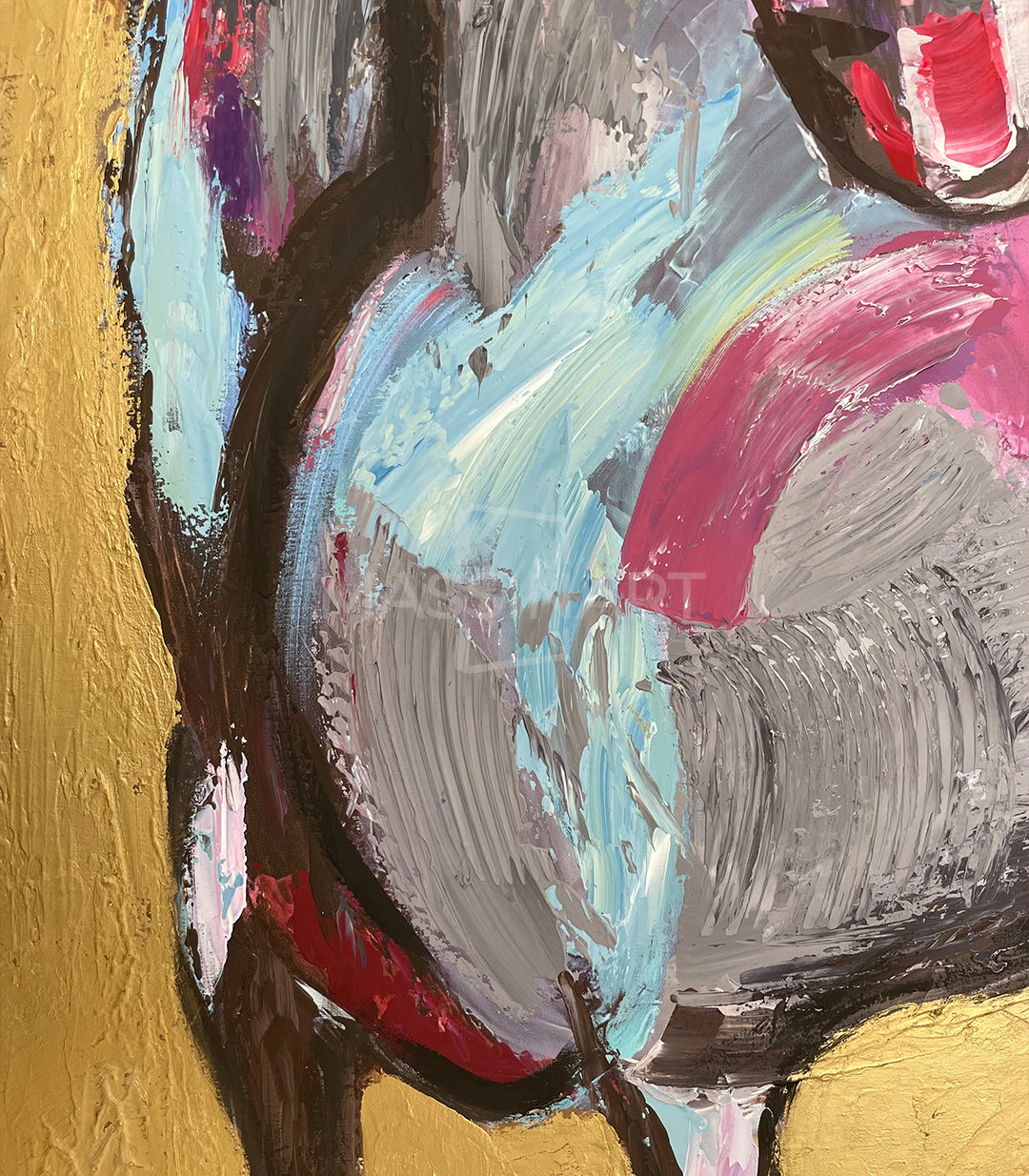 Golden Gallop - signé par l'artiste Meryem YH.