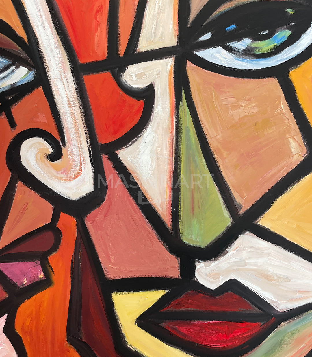 Cubist Emotion - signé par l'artiste Meryem YH.