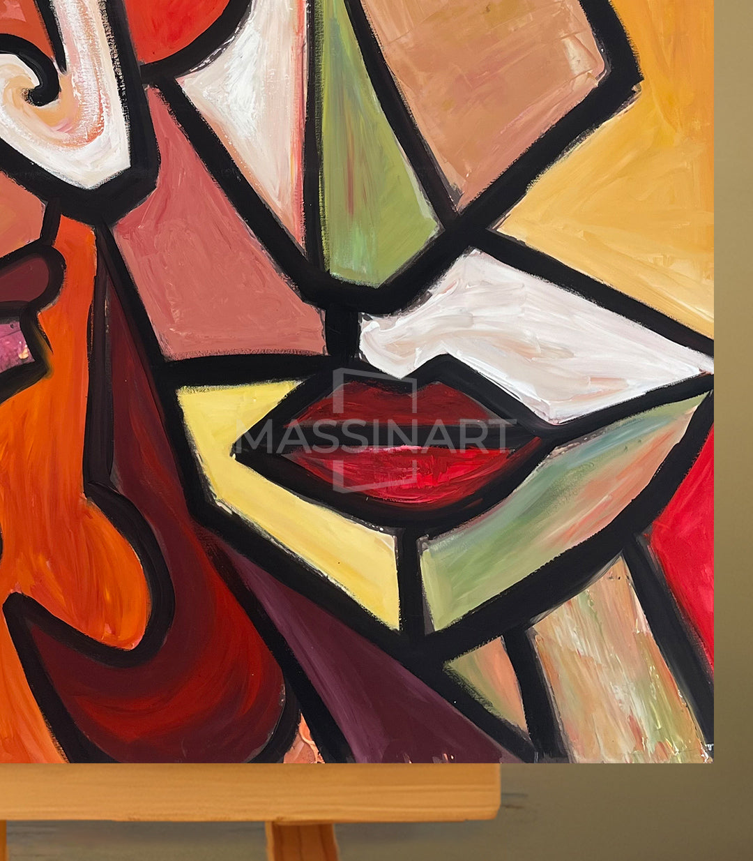 Cubist Emotion - signé par l'artiste Meryem YH.