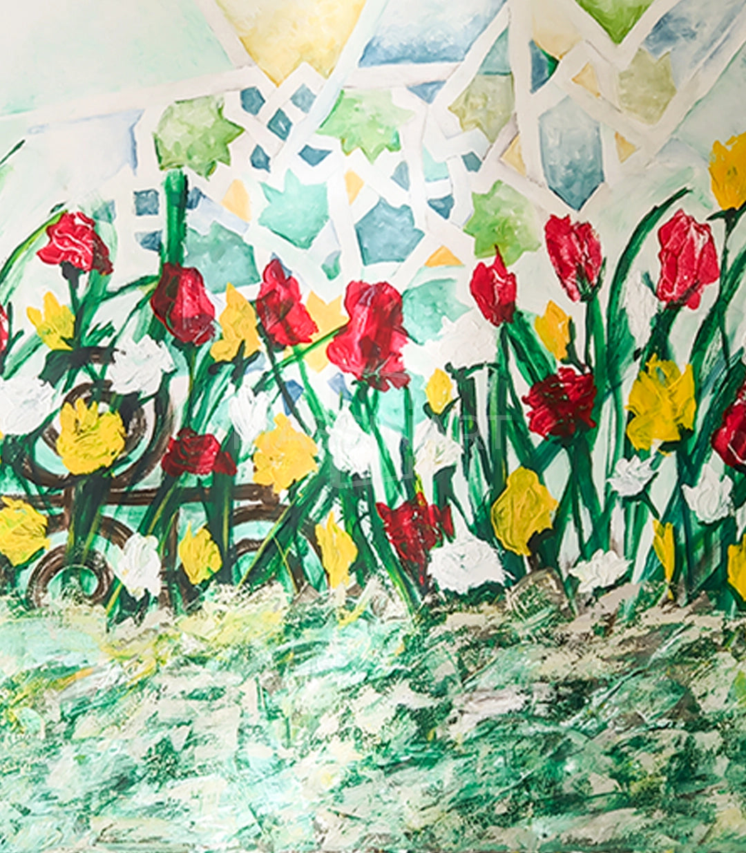 Joie - signé par l'artiste Latifa Tahraoui