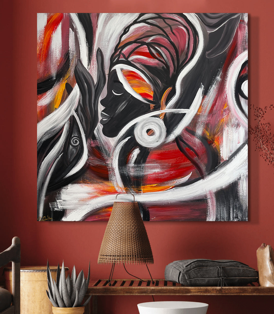 Reine de Saba - signé par l'artiste Meryem YH.