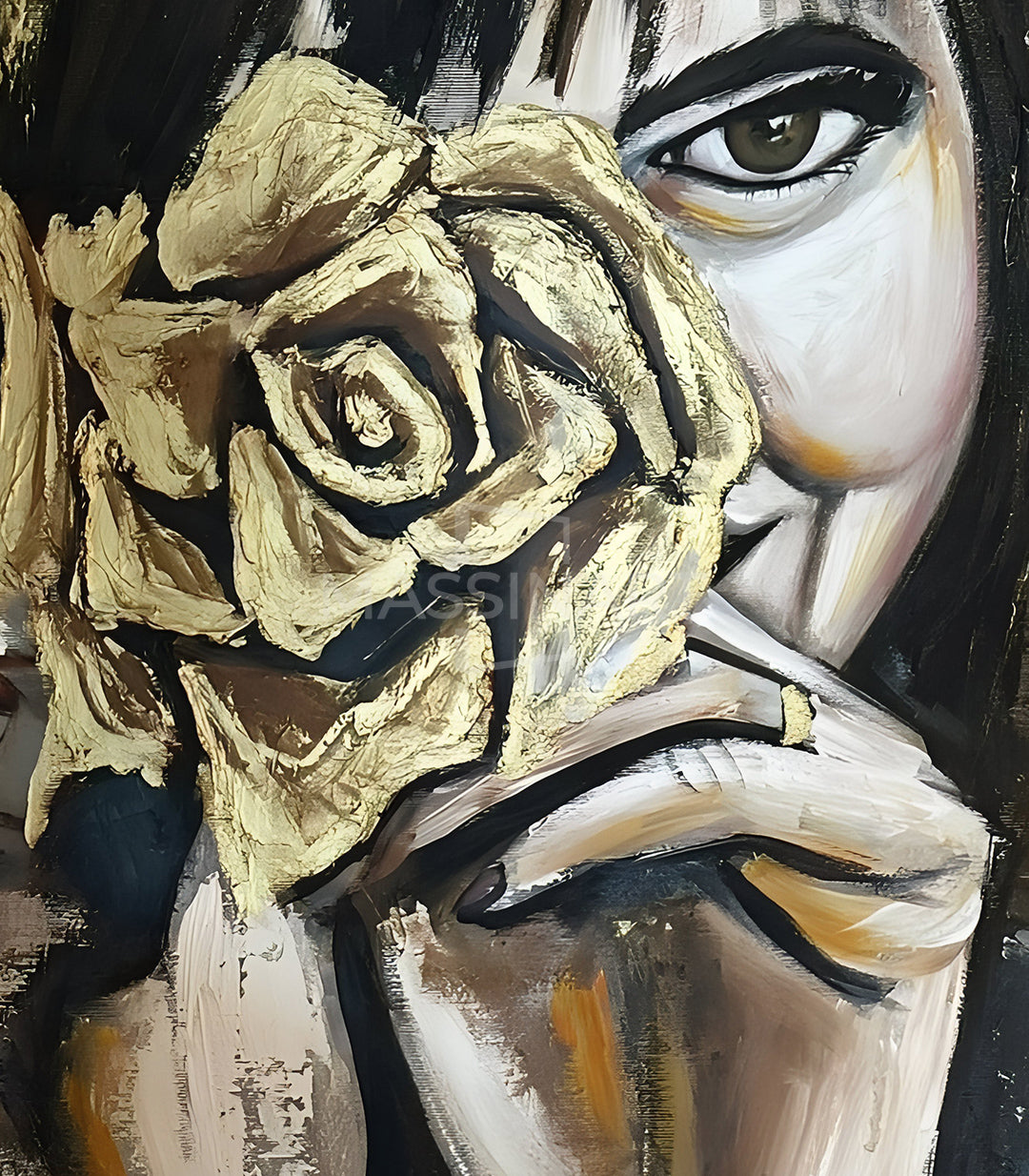 The Rose Gaze - signé par l'artiste Samira AKR.