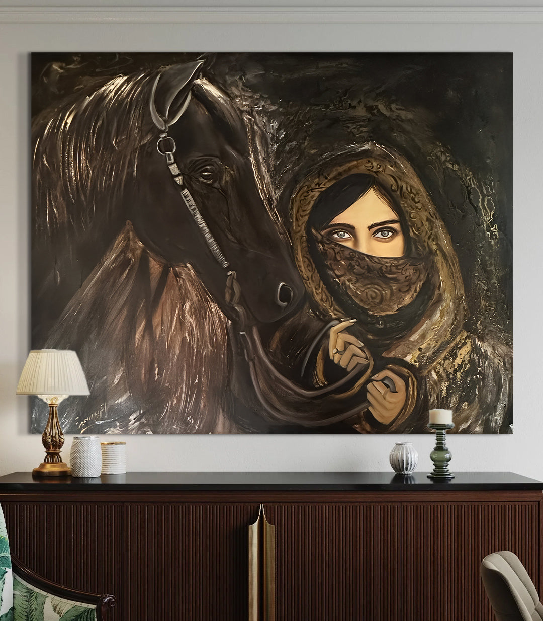 Desert Companions - signé par l'artiste Samira AKR.