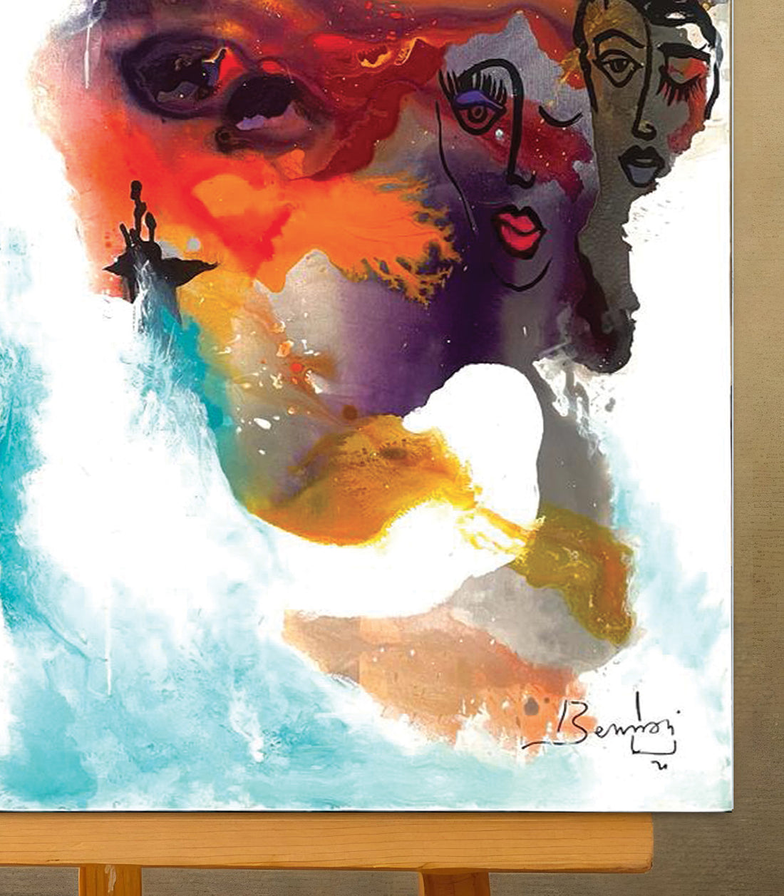 Attente - signé par l'artiste Yasmine BNN.