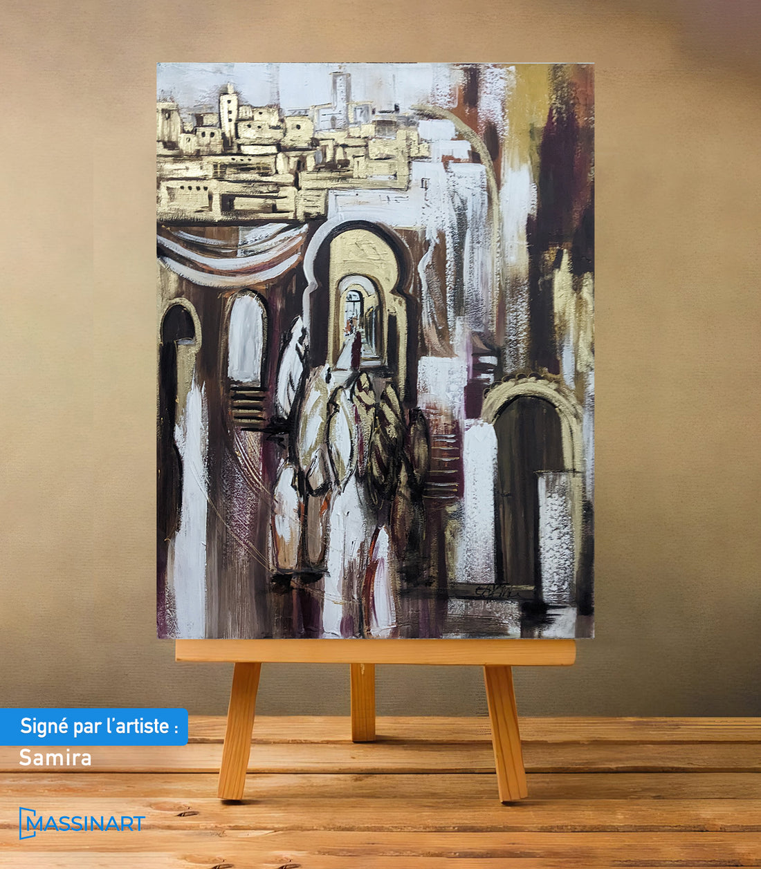 Serie Abstrait 6 - signé par l'artiste Samira AKR.
