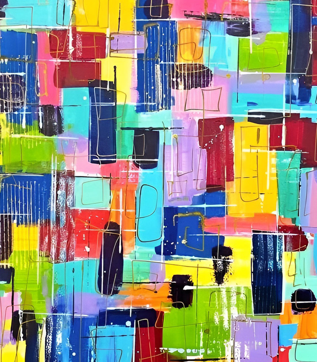 Colors of Life - signé par l'artiste Maryam GSS.