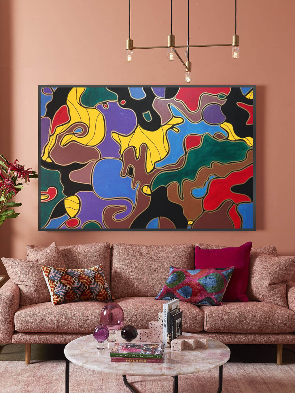 Festin de couleurs - signé par l'artiste Nada ZR.