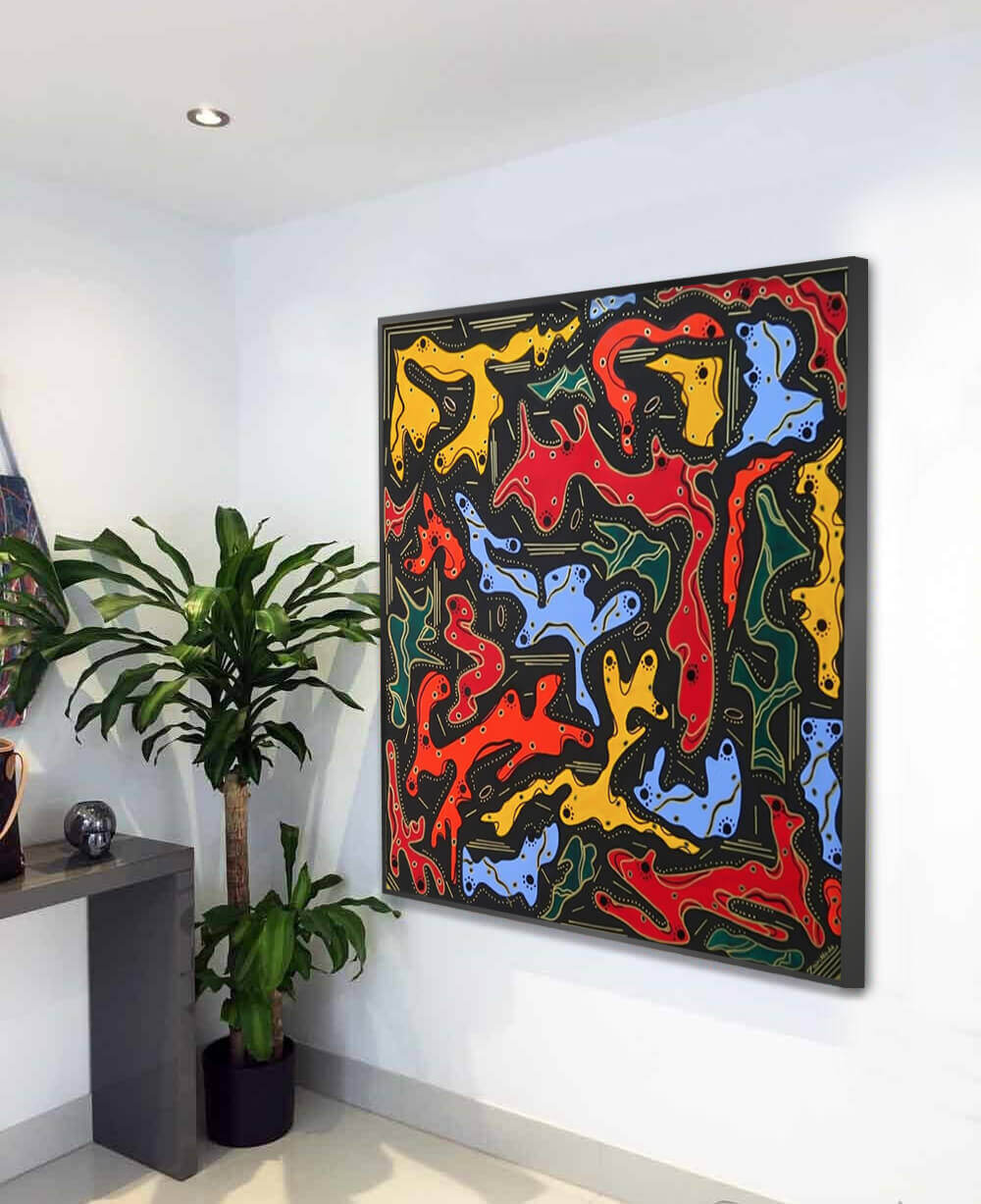 Harmonie en mouvement - signé par l'artiste Nada ZR.