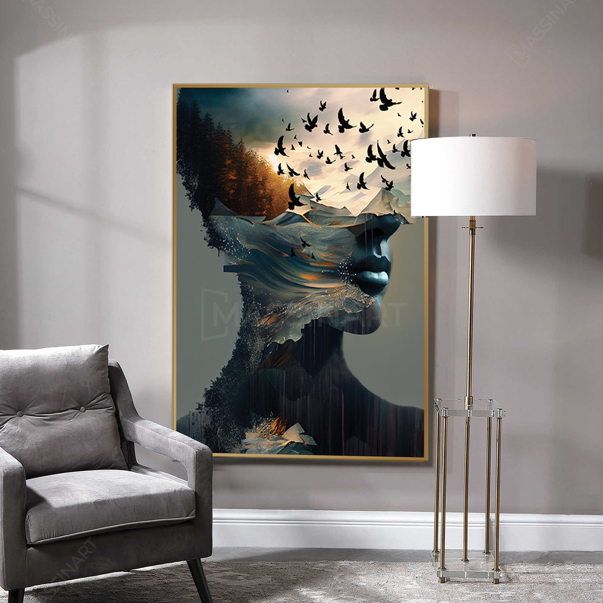 Tableau Portrait stylisé