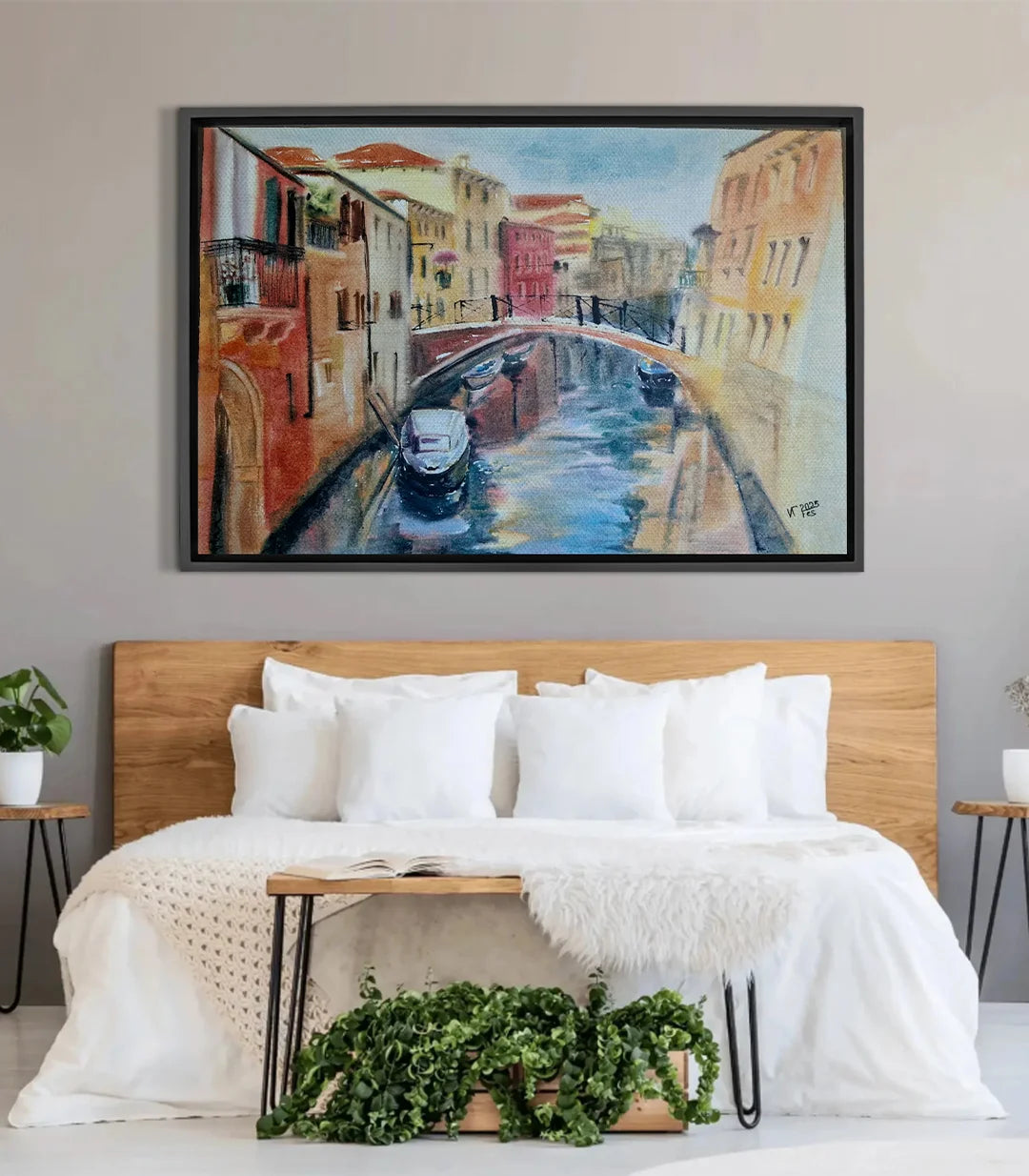 Le silence de Venise - signé par l'artiste Iryna.