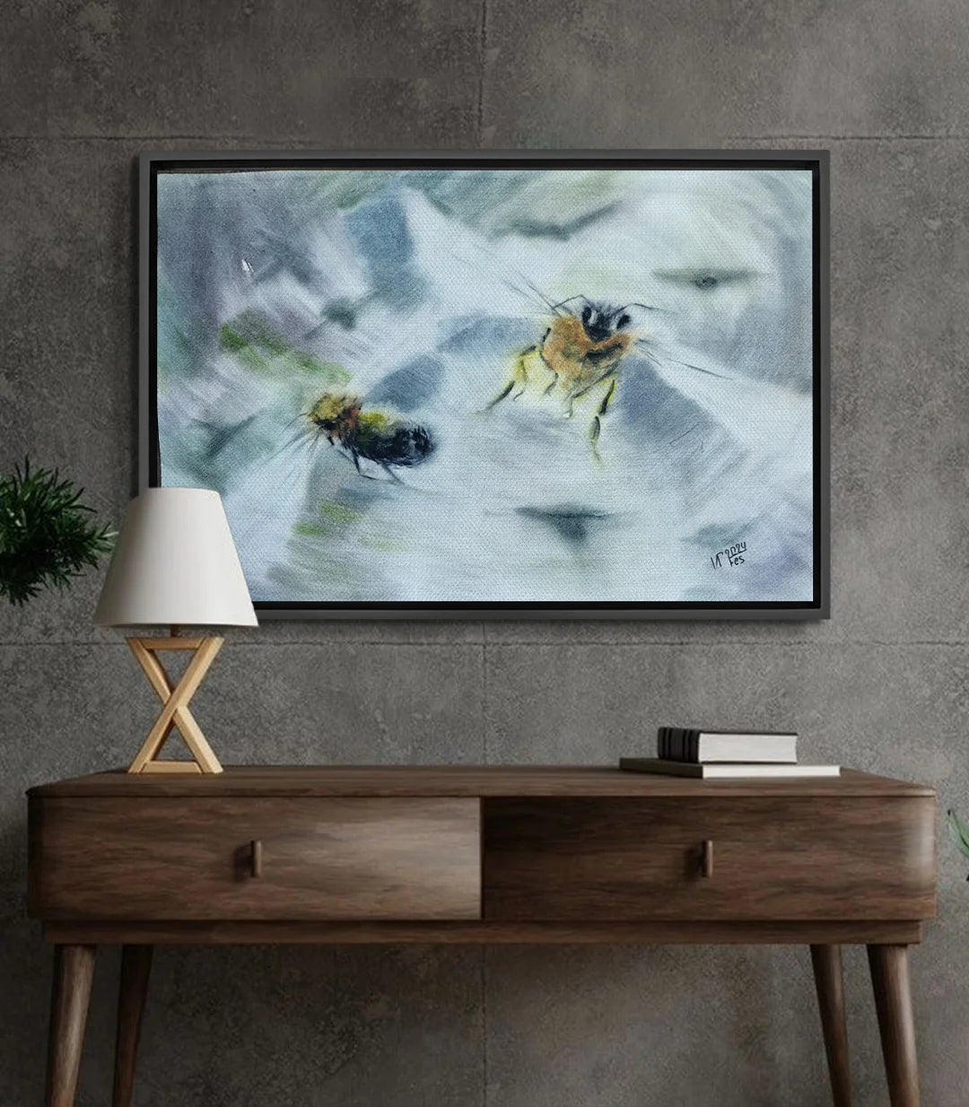 Vibrations Invisibles - signé par l'artiste Iryna.