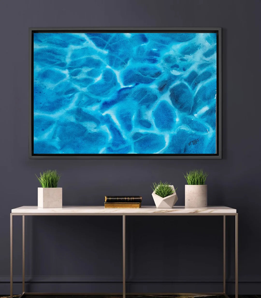 Profondeur vibrante 1 - signé par l'artiste Iryna.