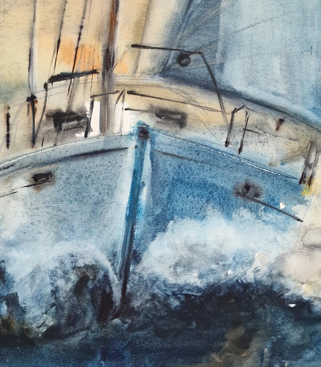 Libre sous la voile - signé par l'artiste Iryna.