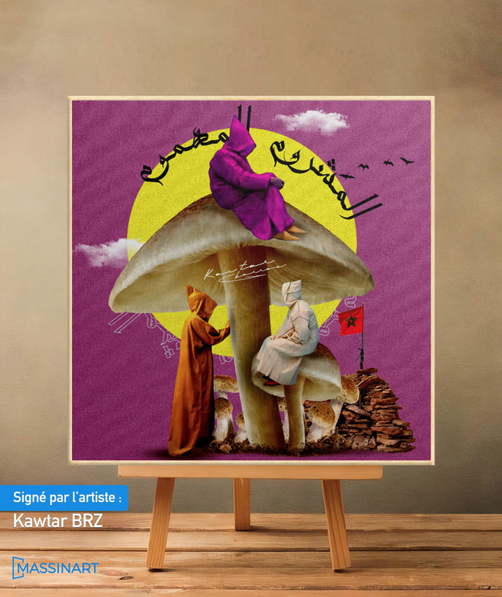 Mushrooms - signé par l'artiste Kawtar BRZ.