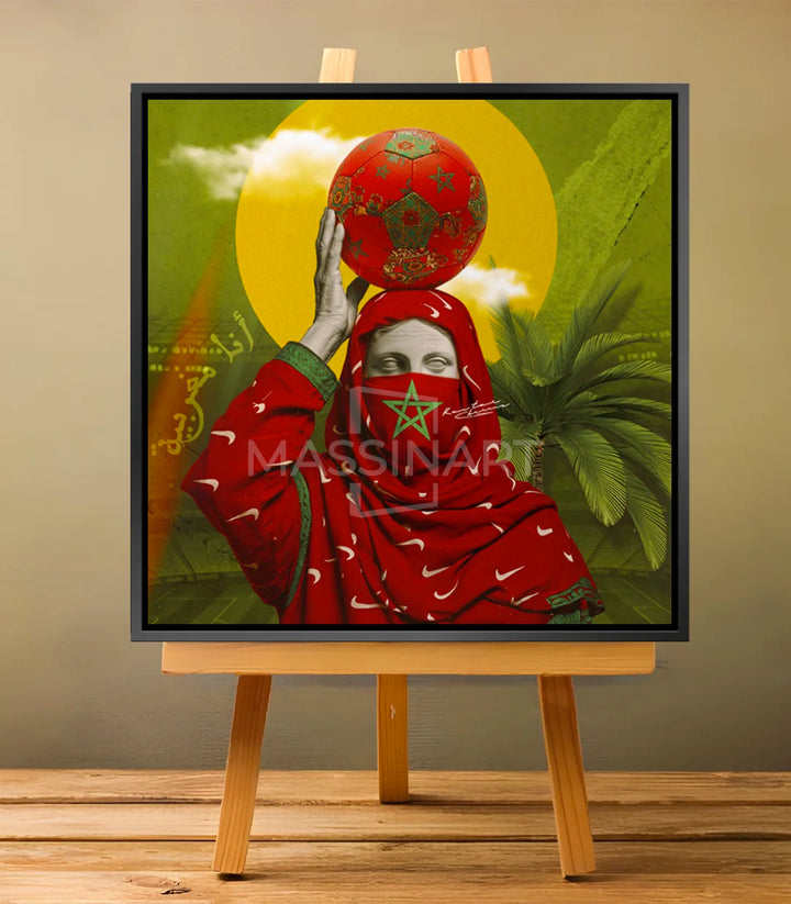 ana maghribi - signé par l'artiste Kawtar BRZ.