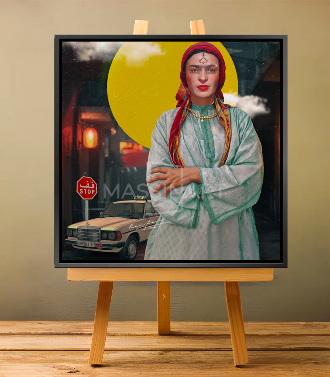 aicha lagrima - signé par l'artiste Kawtar BRZ.