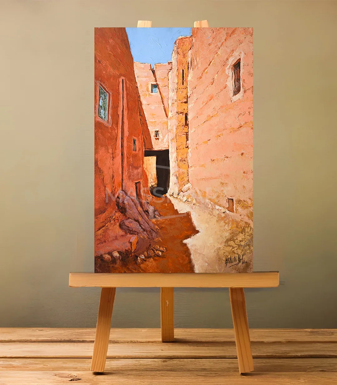 Passage Oublié - signé par l'artiste Mohamed Assalmi.