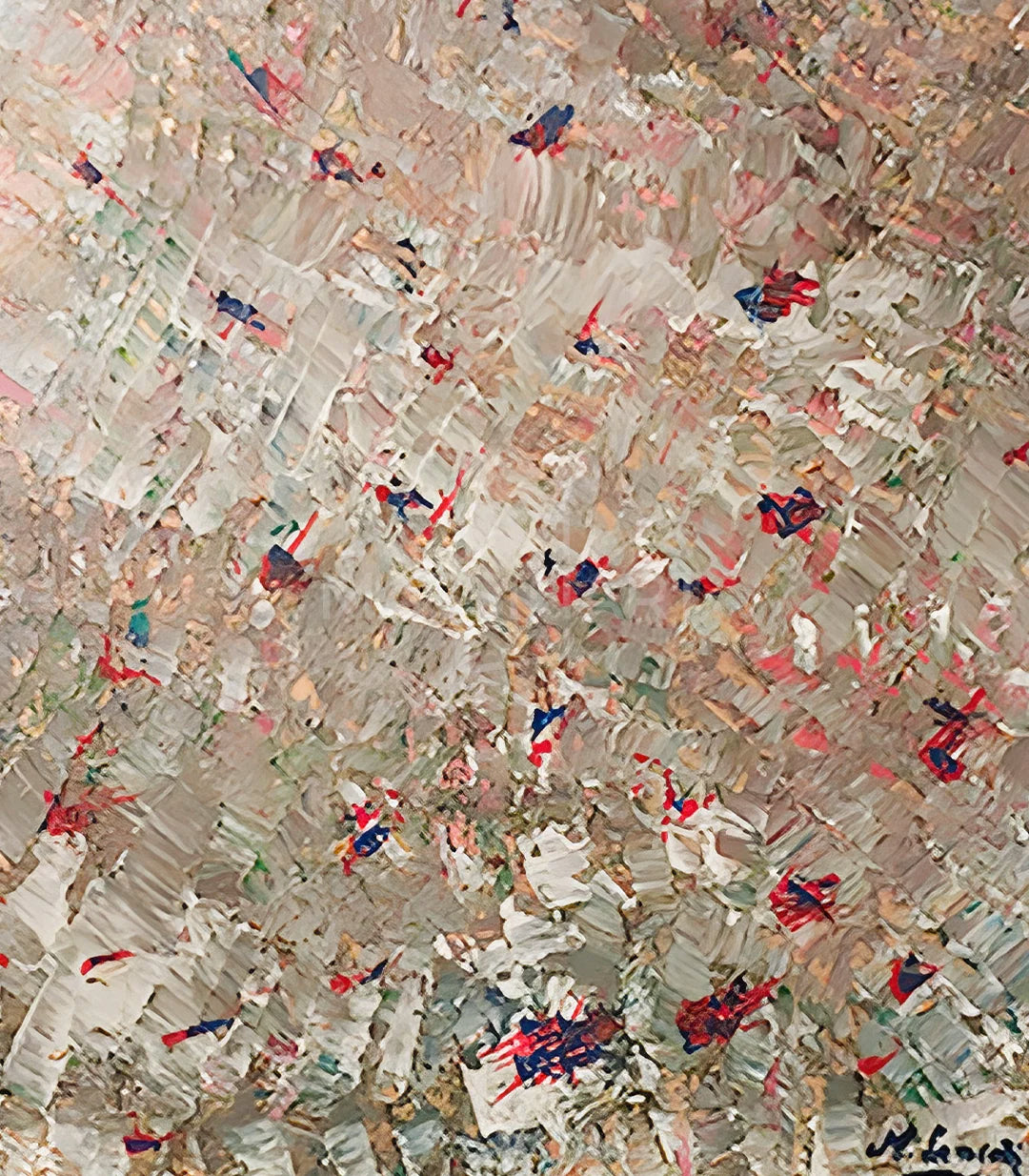 Tableau d'or  - signé par l'artiste Mounia Lemrozi.