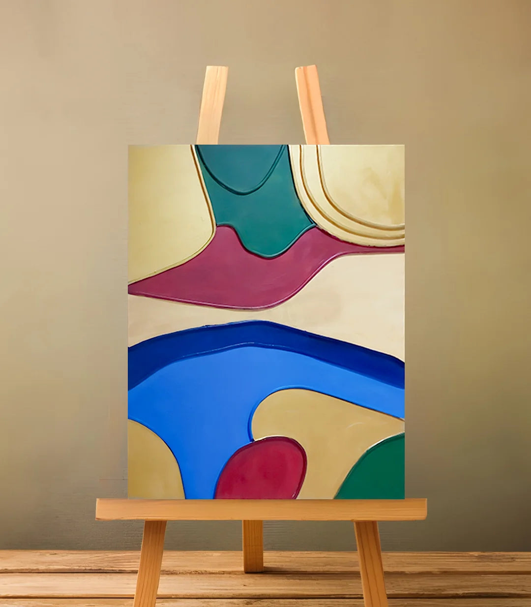 Harmonie entre terre, ciel et nature  - signé par l'artiste Mounia Lemrozi.