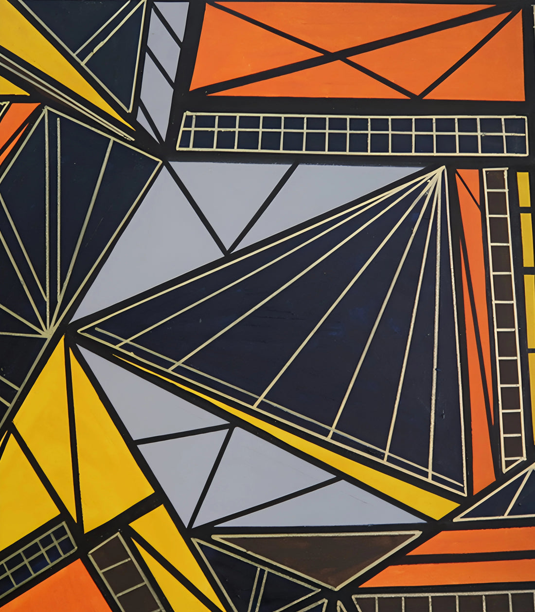 Équilibre triangulaire - signé par l'artiste Nada ZR.