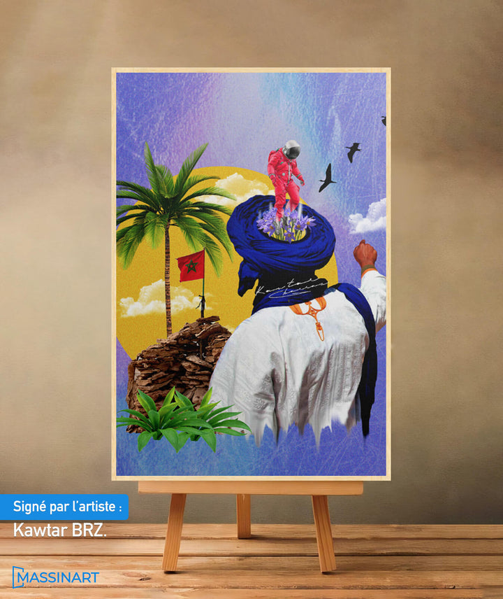 Sahraoui Man - signé par l'artiste Kawtar BRZ.