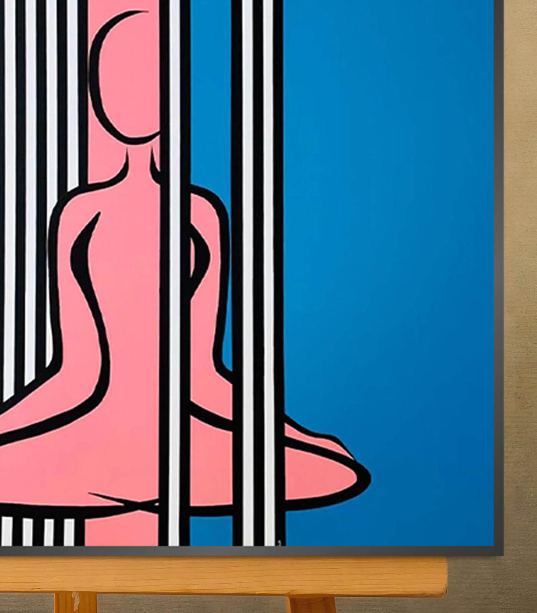 Méditation- signé par l'artiste Ghita BNN.