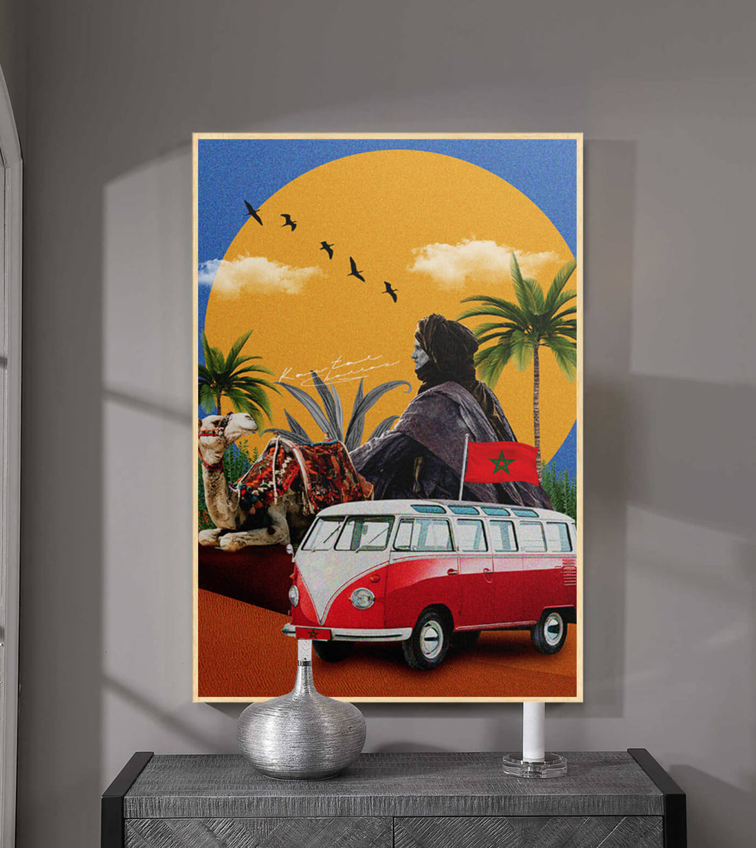 Sahara - signé par l'artiste Kawtar BRZ.