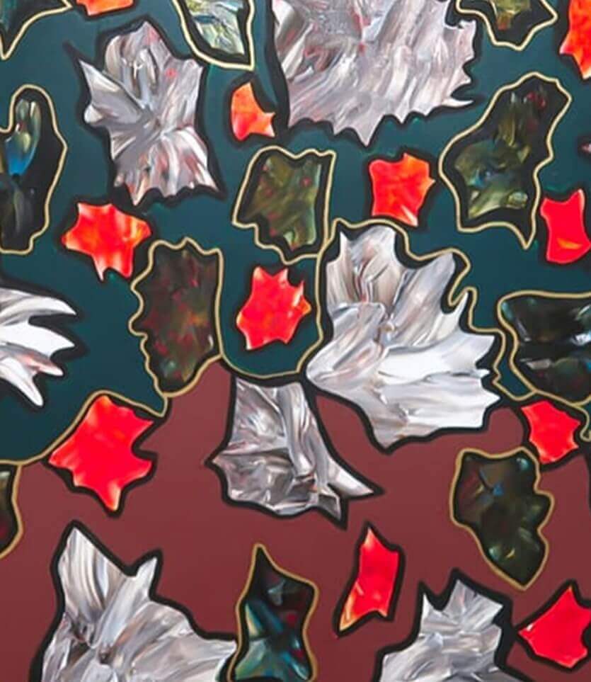 Élégance florale - signé par l'artiste Nada ZR.