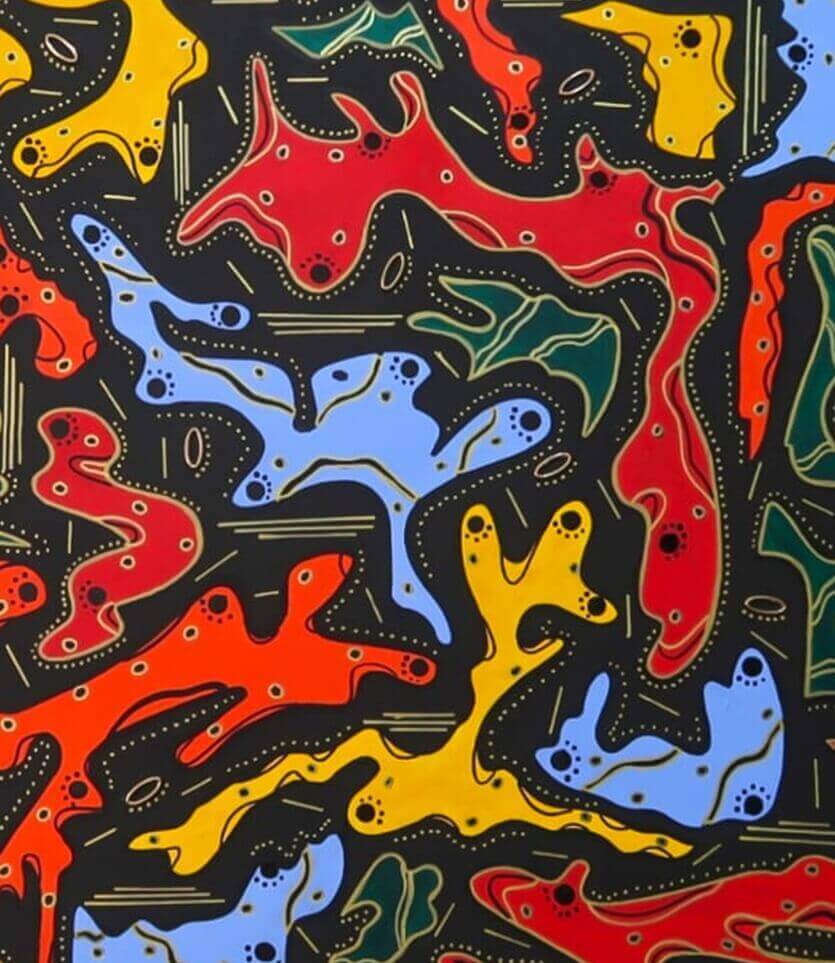 Harmonie en mouvement - signé par l'artiste Nada ZR.