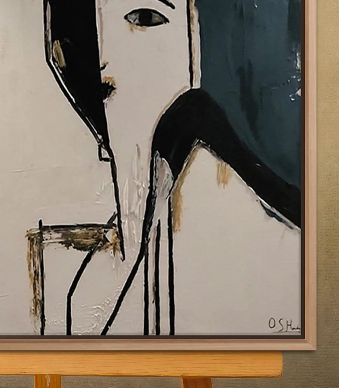 Quietude Dyptique - signé par l'artiste Oudrhiri S.H