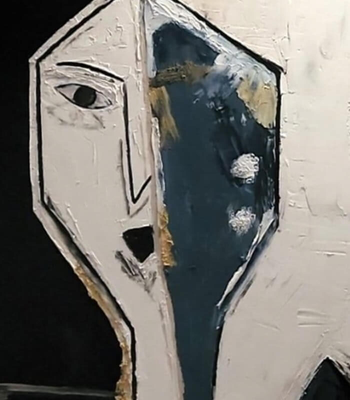 Quietude Dyptique - signé par l'artiste Oudrhiri S.H