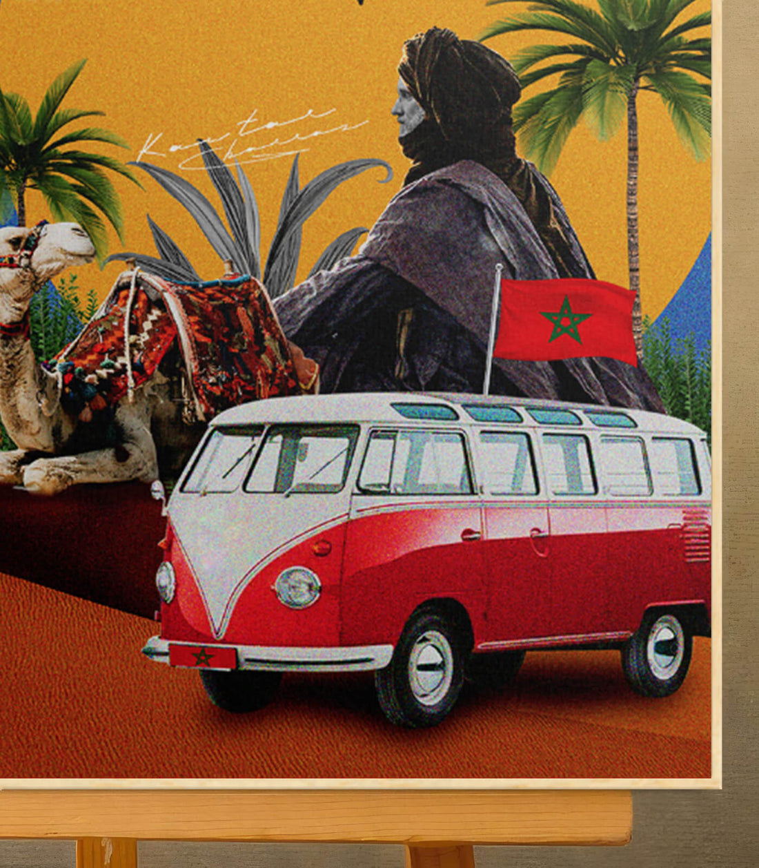 Sahara - signé par l'artiste Kawtar BRZ.