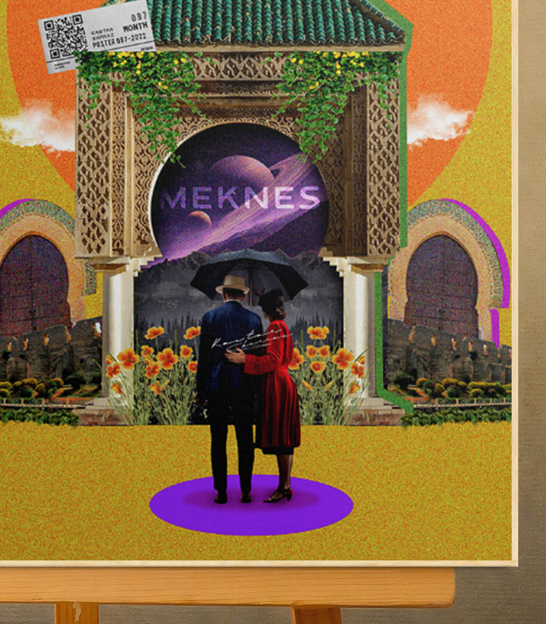 Meknes - signé par l'artiste Kawtar BRZ.