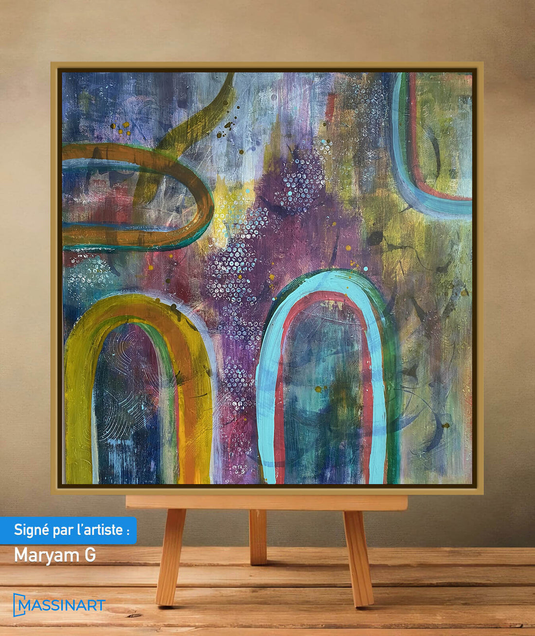 Rêve Bleu - signé par l'artiste Maryam GSS.