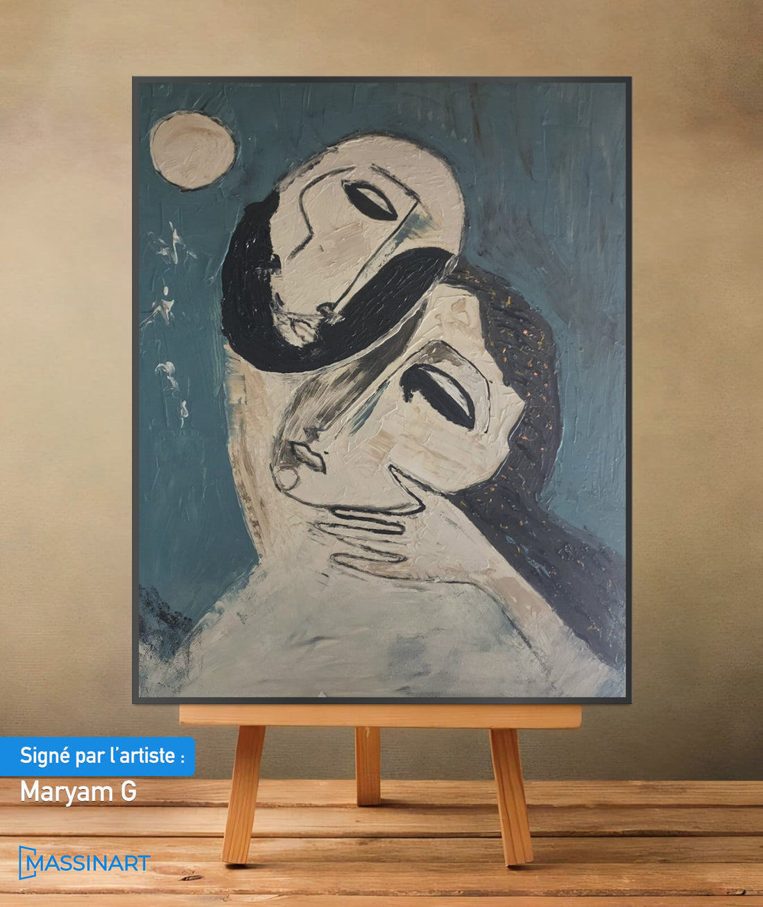 Soothing Moon - signé par l'artiste Oudrhiri S.H