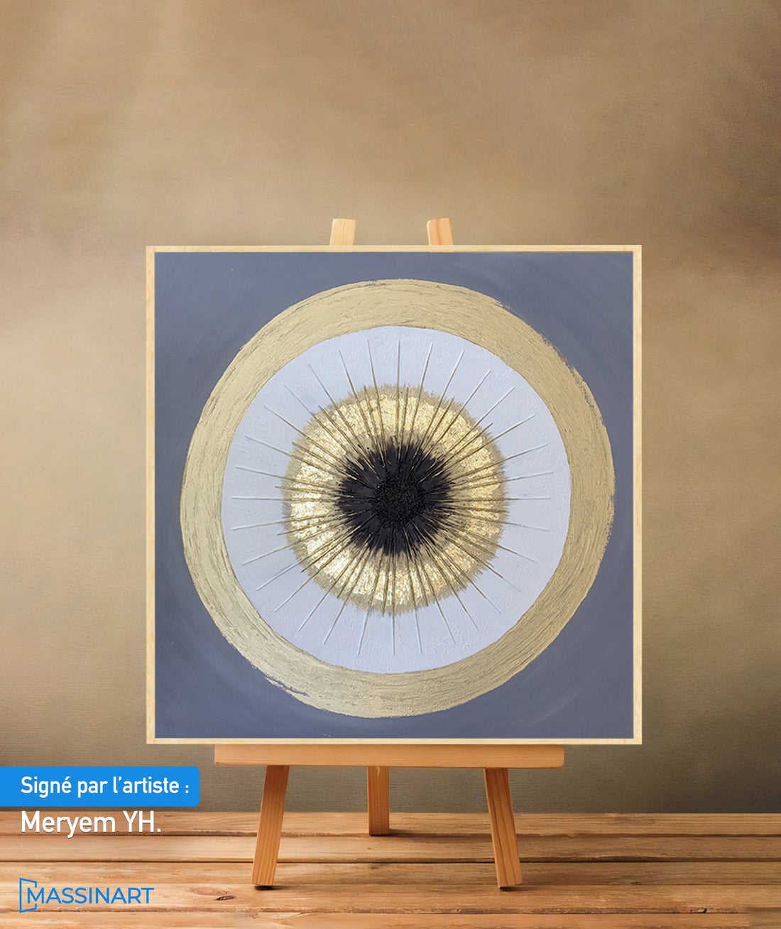 Obsidienne - signé par l'artiste Meryem YH.