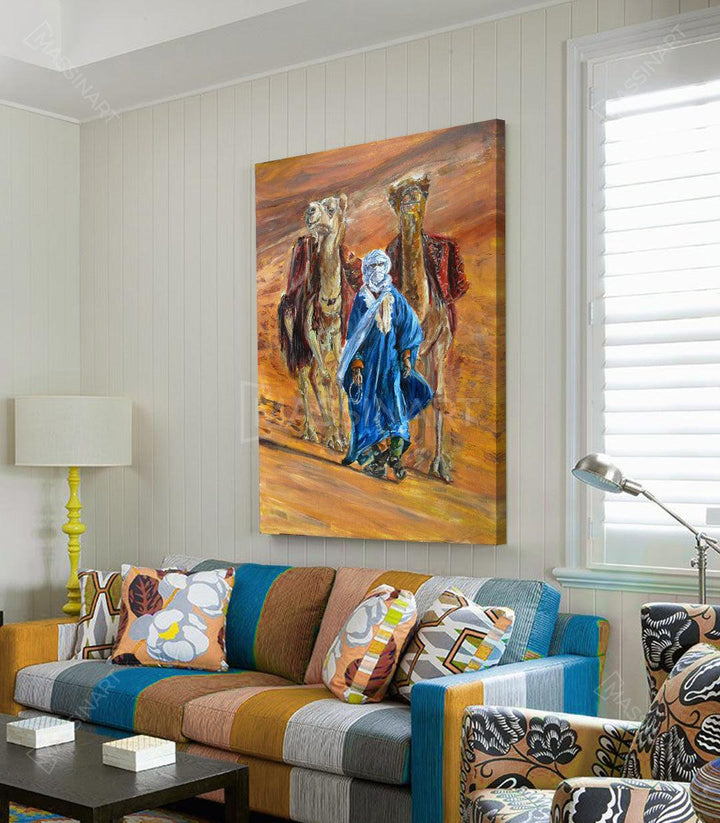 Tableau décoratif Touareg into Desert - Decoration Traditionnelle - Massinart.ma  décoration murale au Maroc