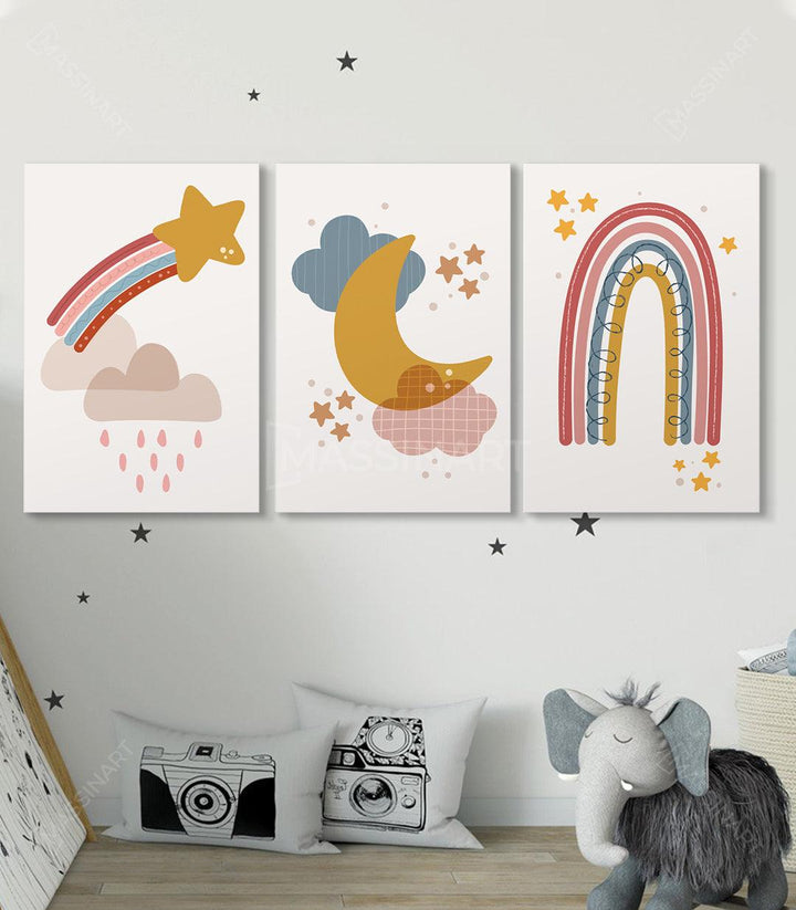 Tableau décoratif Rainbow  - Décoration triptyque - Massinart.ma  décoration murale au Maroc