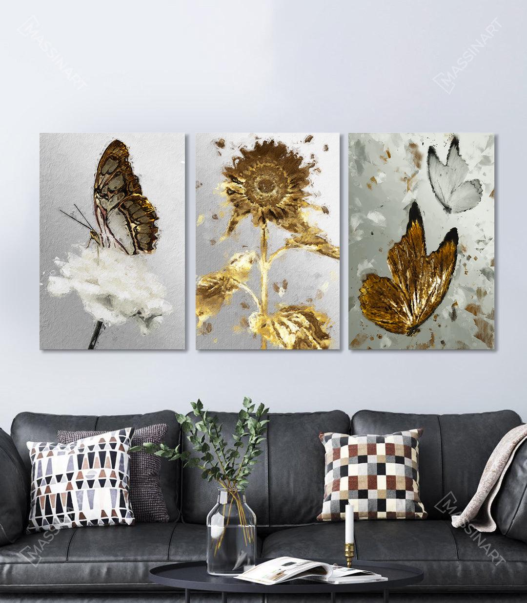 Tableau décoratif Rebirth - Décoration triptyque - Massinart.ma  décoration murale au Maroc