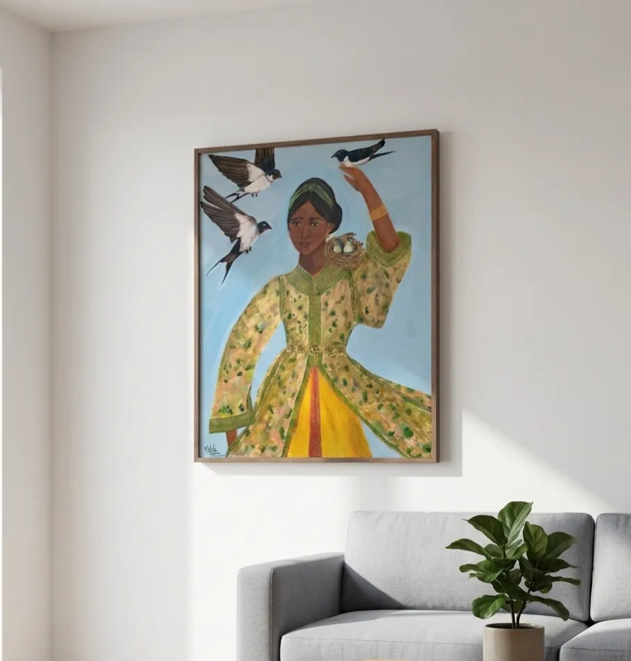 Symphonie de liberté - signe par l'artiste "Mouna Akebli"