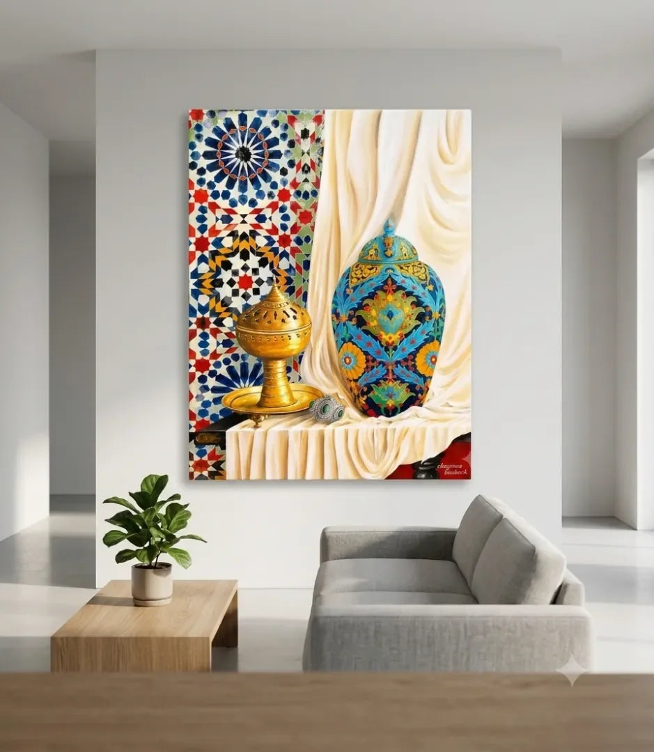 Éclat du Patrimoine Marocain - signe par l'artiste "Chaymae Boukouk"