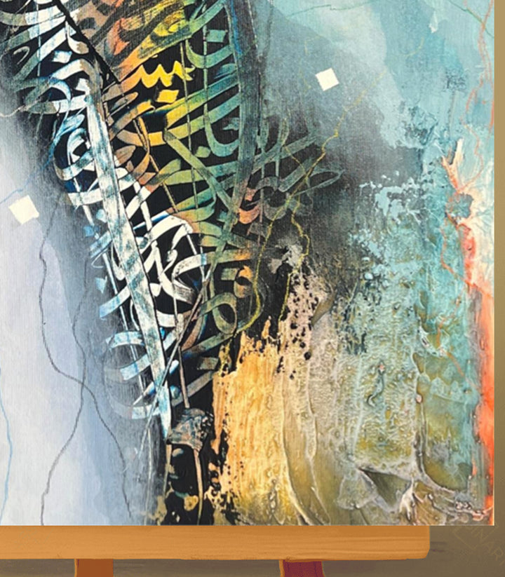 Free Letters 49 - Tableau original signé par l'artiste Abdelkader K. – Massinart
