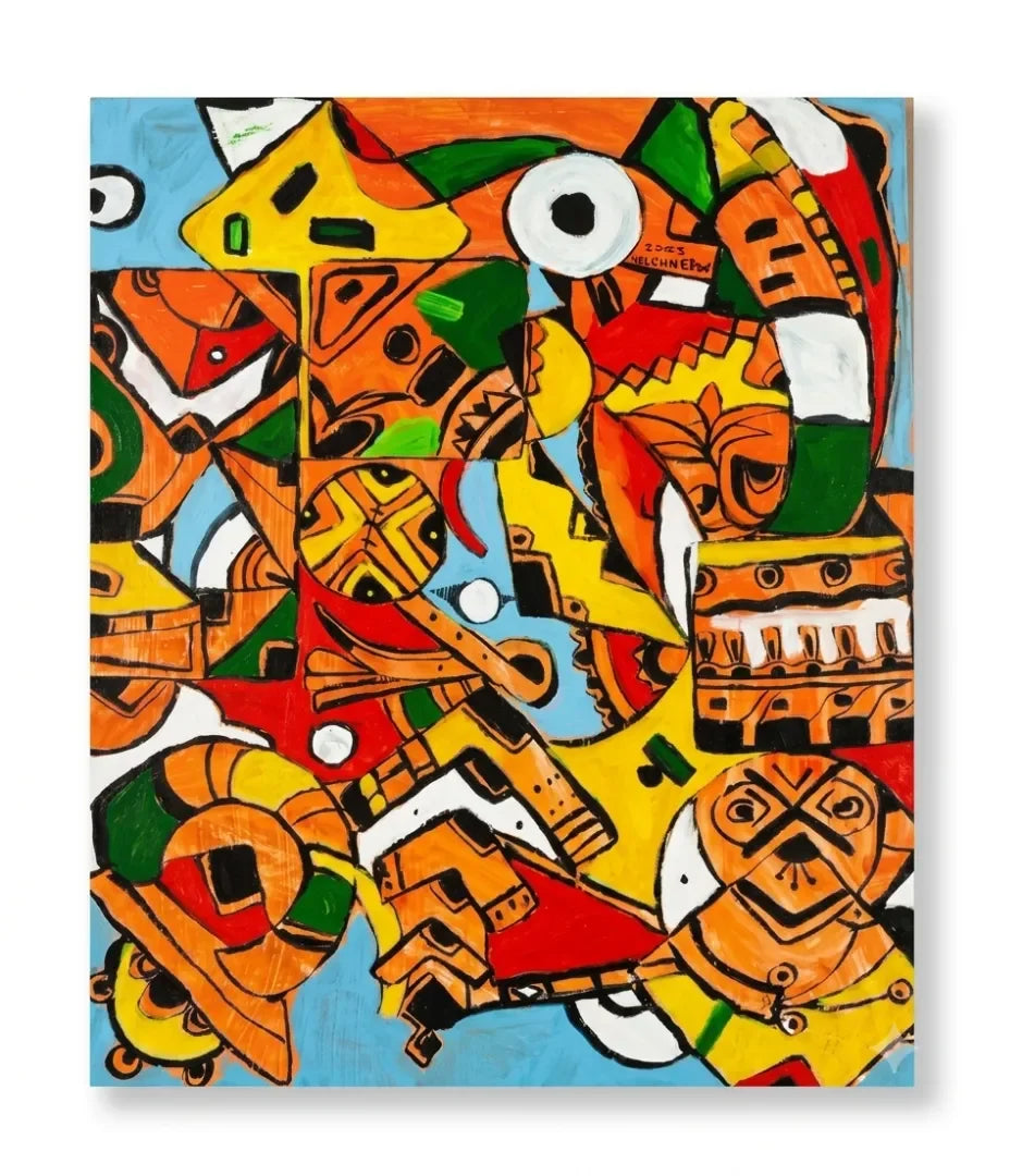 Harmonie Fragmentée - signe par l'artiste "Lahcen melouani"
