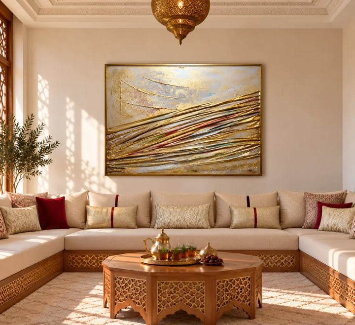 CHEMIN D’OR - signe par l'artiste "CHAIMAA El HATIFI"