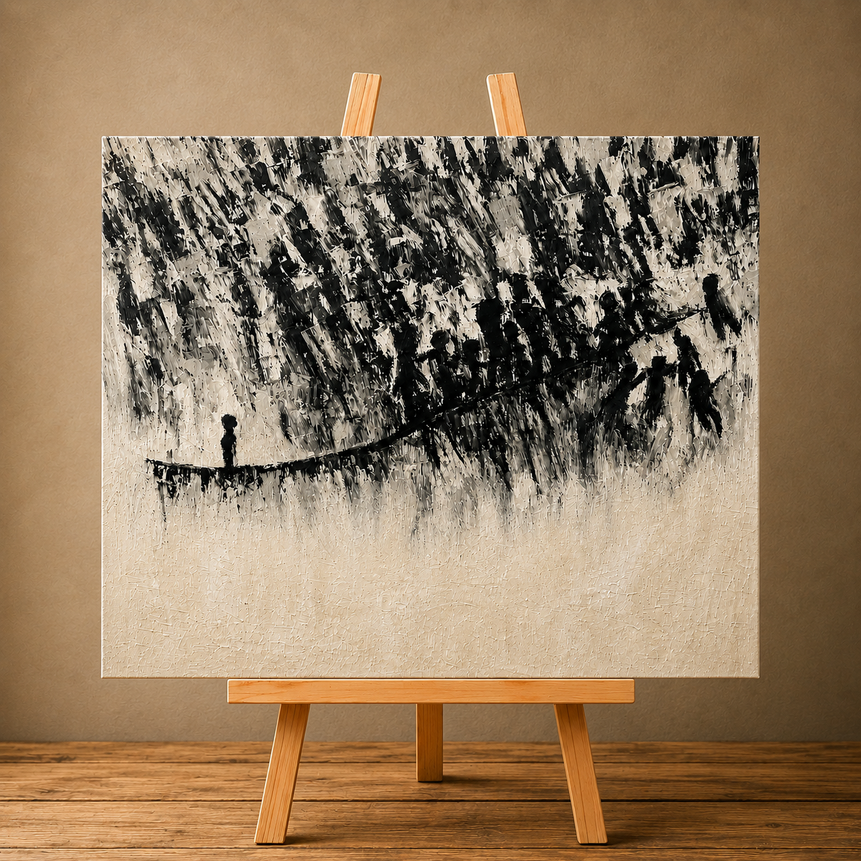 La foule et l’absent