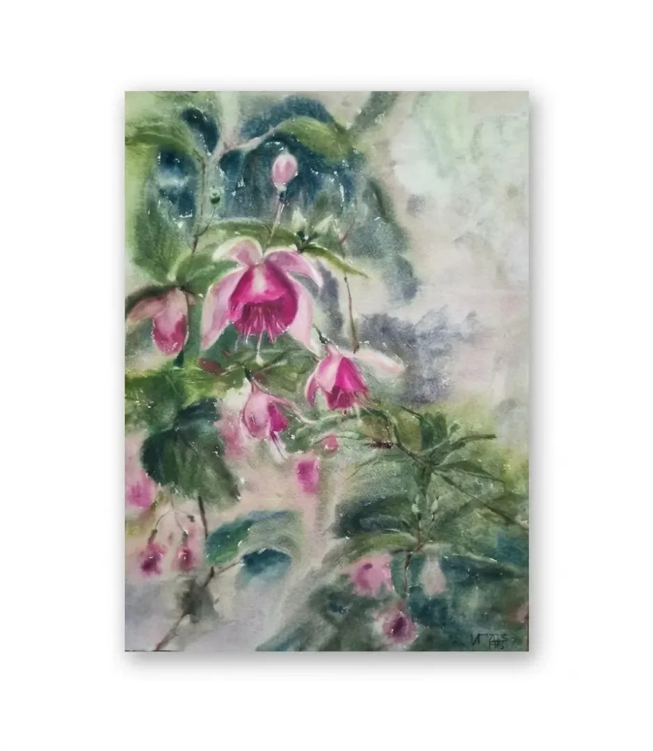 Légèreté en rose - signe par l'artiste "Iryna Grytsenko"