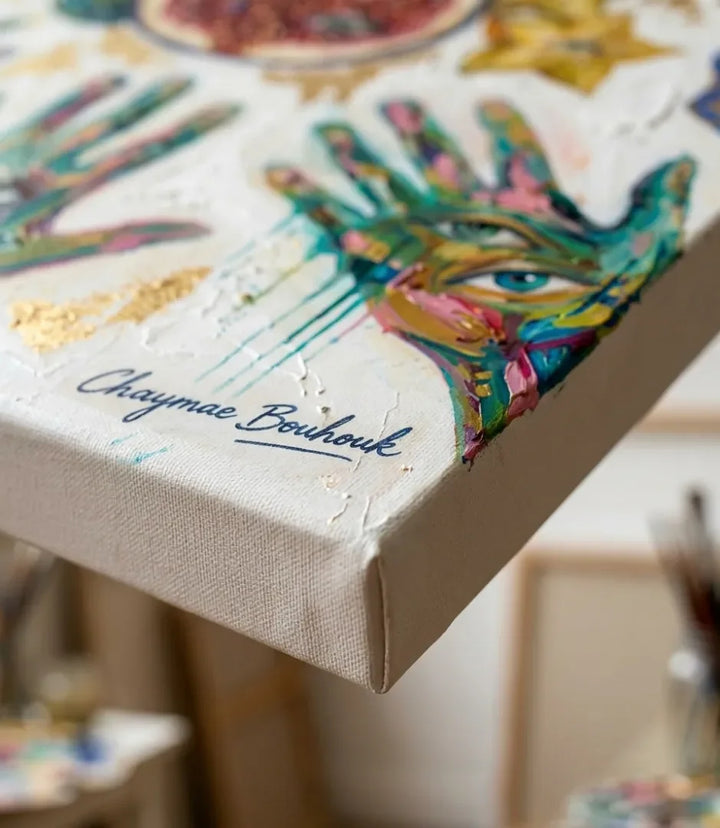 Âme Marocaine Mystique - signe par l'artiste "Chaymae Boukouk"